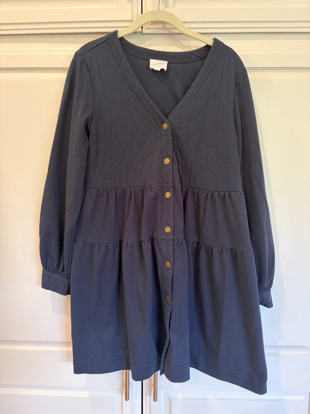 Sundays Clifton Mini Dress in navy blue size large